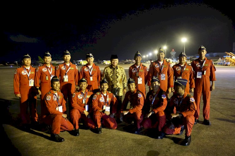 Menhan  Apresiasi Tim Jupiter TNI AU Tampil di Pameran Dirgantara Internasional Malaysia