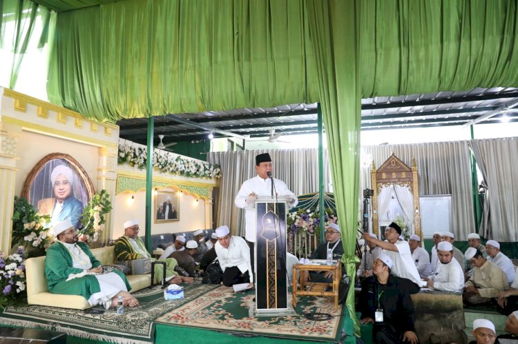 Hadiri Haul Habib Munzir, Prabowo: Beliau Sosok Sangat Mulia