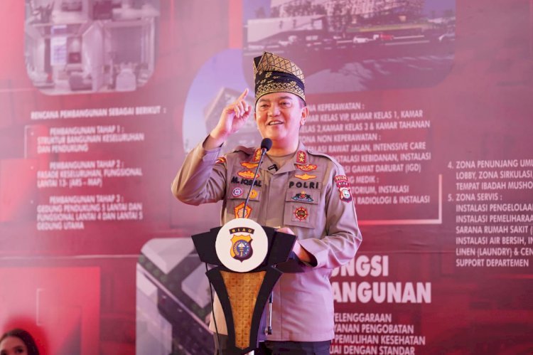 Groundbreaking Rumah Sakit Bhayangkara Presisi Polda Riau