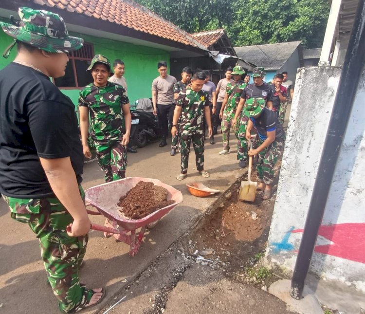 Satgas TMMD Ke-124 Kodim 0508/Depok Terus Menyelesaikan Berbagai Program Pembangunan