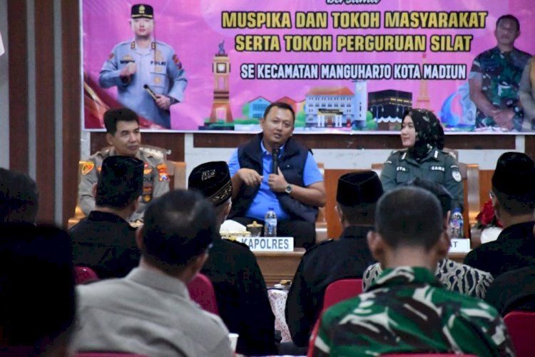 Silaturahmi Kapolres Madiun Kota dengan Tokoh Pencak Silat Jalin Kerja Sama, Jaga Kamtibmas Jelang Suro