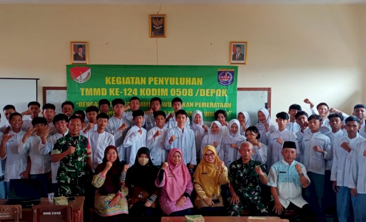 TMMD ke-124 Depok, Bentuk Karakter Bangsa Lewat Sosialisasi Bela Negara dan Pembinaan Mental