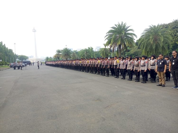 Pengamanan Aksi di Monas, 967 Personel Polri Siap Layani Penyampaian Pendapat