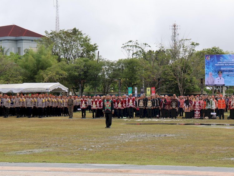 Peringatan HUT Kalteng ke-68, Kapolda Kalteng Terima Penghargaan dari Gubernur Atas Pengungkapan Narkoba di Wilayah Lamandau