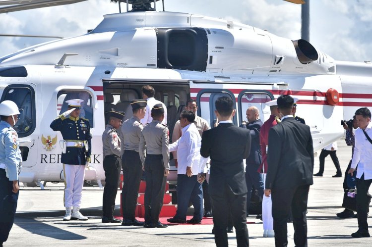 Presiden RI dan Presiden Perancis Gunakan Helikopter AW 189 Polri