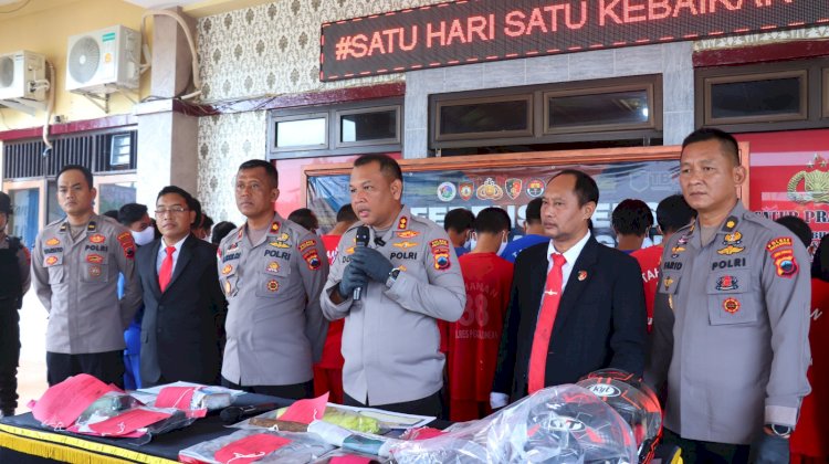 Selama Operasi Aman Candi 2025, Polres Pekalongan Ungkap Tujuh Kasus dengan 12 Tersangka