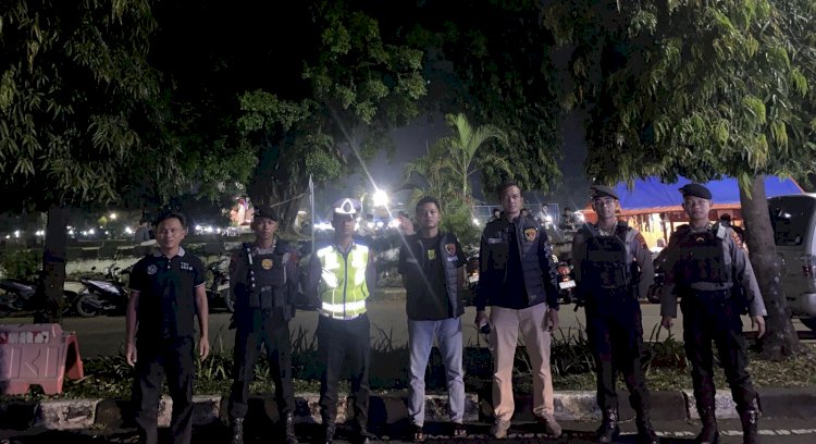 Kanit Tipiter Polres Pekalongan Pimpin Patroli Malam Saat Libur Idul Adha