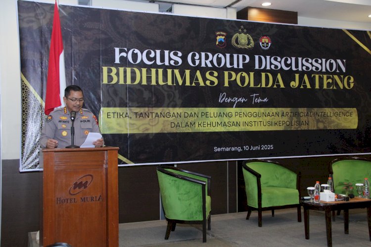 Polda Jateng Gelar FGD, Bahas Pemanfaatan AI untuk Kerja Komunikasi Polisi