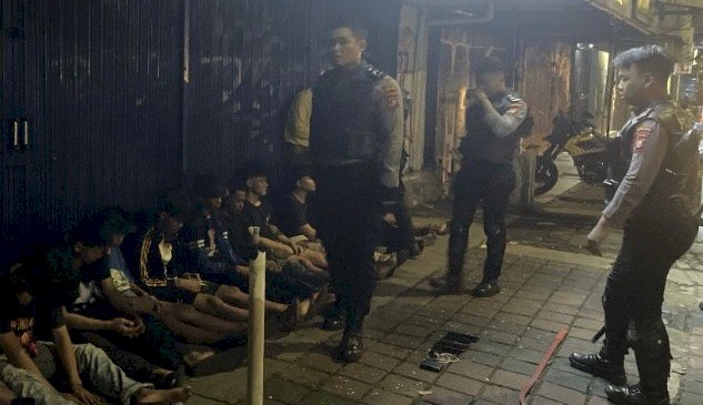 Tim Patroli Perintis Presisi Samapta Polda Metro Jaya Gagalkan Aksi Tawuran di Jakpus