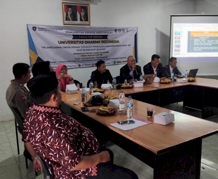 Fakultas Hukum UNDHI Selenggarakan PKM di Desa Bantar Panjang