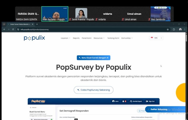Permudah Riset Civitas Akademika, UMBY Gandeng Populix