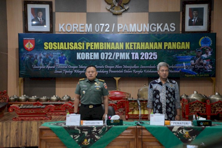 Korem 072/Pamungkas Gelar Sosialisasi Pembinaan Ketahanan Pangan