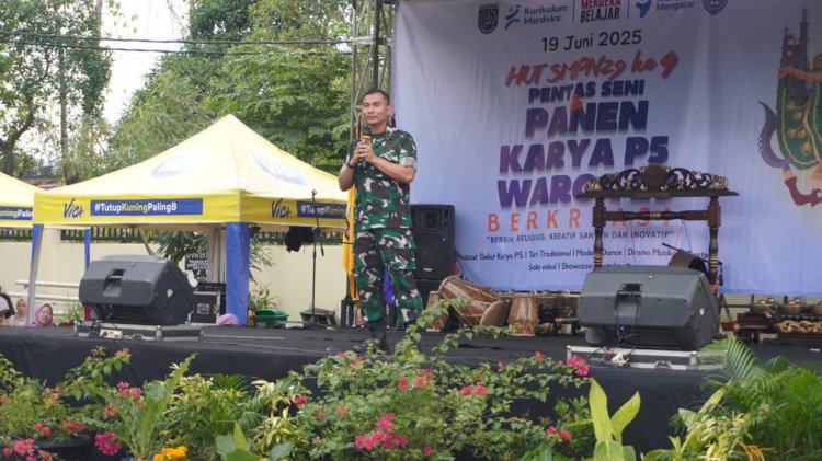 Di HUT SMPN 29 Depok, Dandim 0508/Depok Sampaikan Wawasan Kebangsaan