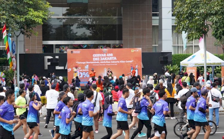 Ribuan Pengunjung CFD Padati PLN Gebyar 498 DKI Jakarta