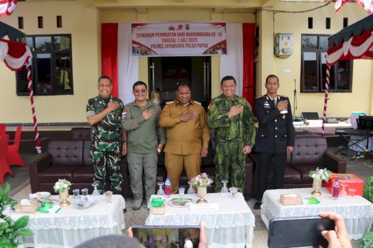 Wakaops Damai Cartenz hadiri tasyakuran Hari Bhayangkara ke-79 di Polres Jayawijaya