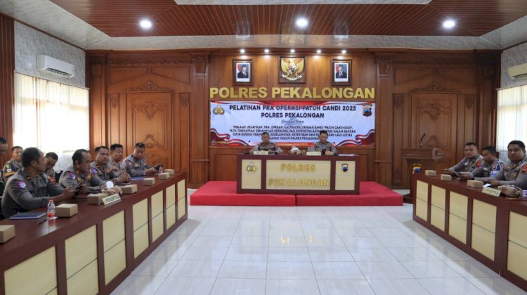 Polres Pekalongan Gelar Latihan Pra Operasi Patuh Candi 2025