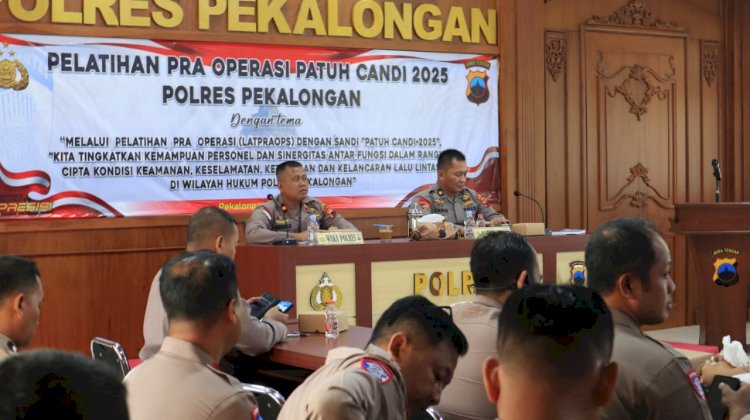 Polres Pekalongan Gelar Latihan Pra Operasi Patuh Candi 2025