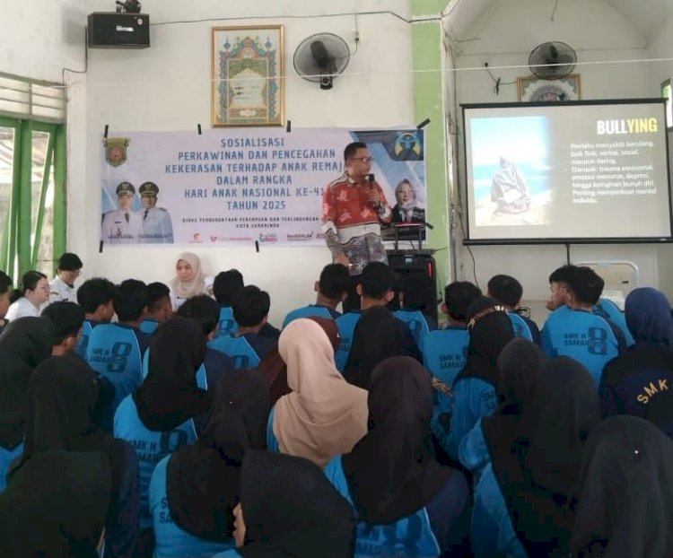 Merayakan HAN ke-41, SMK Negeri 8 Samarinda Gencarkan Edukasi Pencegahan Kekerasan dan Perkawinan Anak
