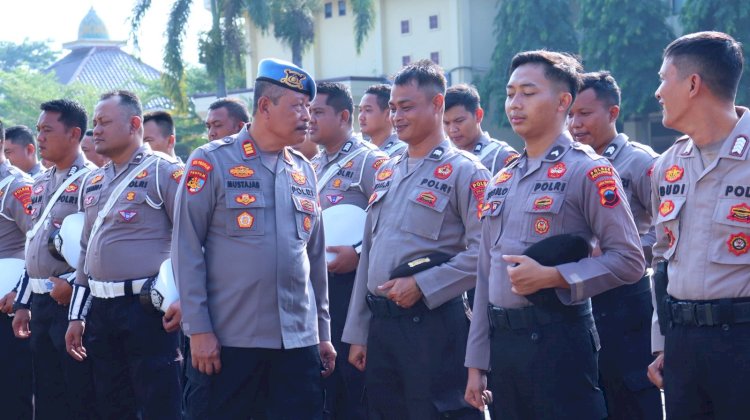 Propam Polres Pekalongan Gelar Pemeriksaan Mendadak Usai Apel