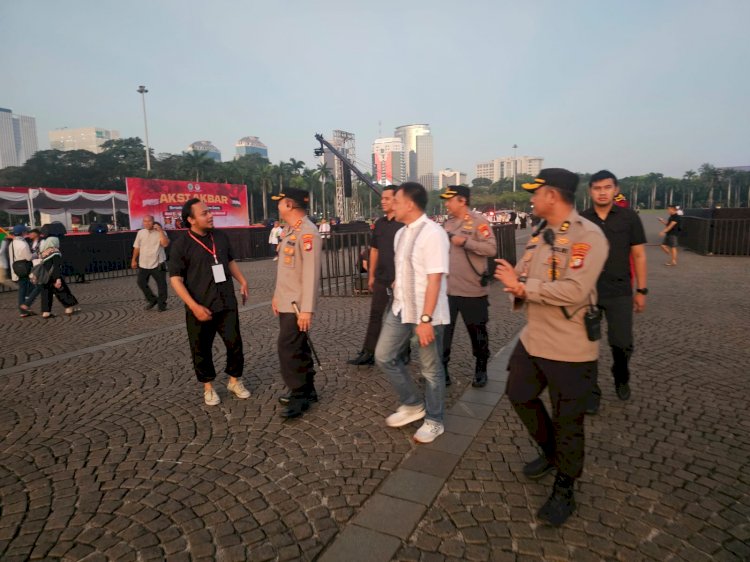 Aksi Damai Bela Palestina Digelar di Monas, 2.123 Personel Gabungan Disiagakan, Pelayanan Masyarakat Diperkuat
