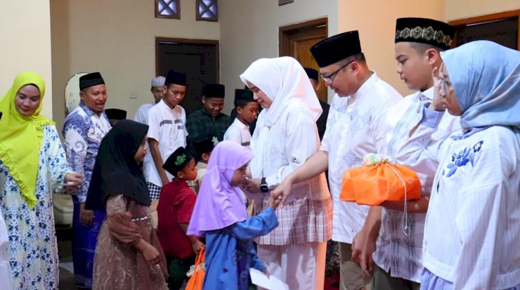 Hari Pertama Tempati Rumah Dinas, Kapolres Pekalongan Berbagi Kasih kepada Anak Yatim