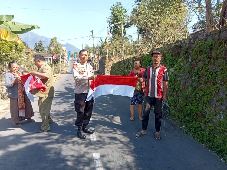 Bagikan 10.000 Bendera Merah Putih Polres Boyolali Tanamkan Jiwa Nasional ke Masyarakat